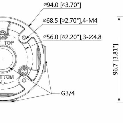 Dahua Dahua PFA13A mounting box for outdoor application