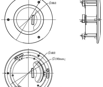 Dahua Dahua PFB201C, flush mount bracket