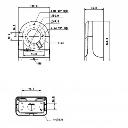 Dahua Dahua PFB204W Wandhalterung