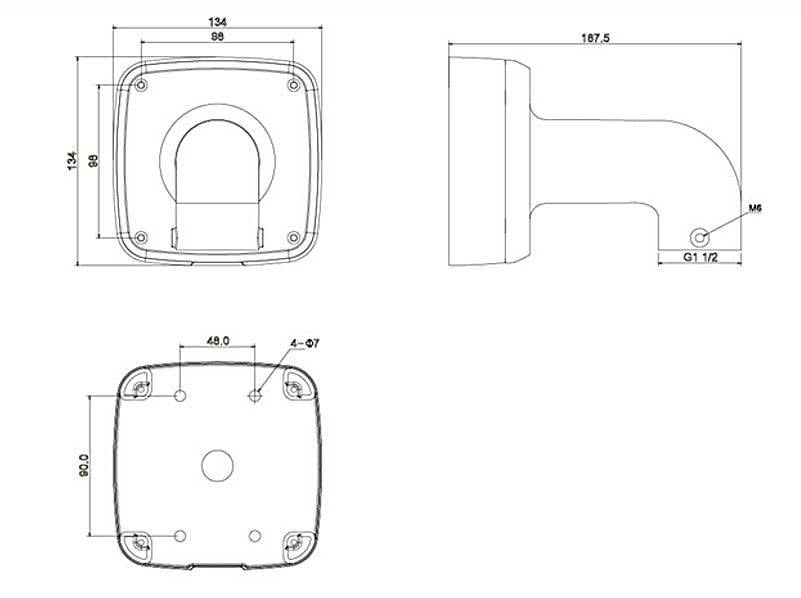 Dahua Dahua PFB302S Wasserdichte Wandhalterung