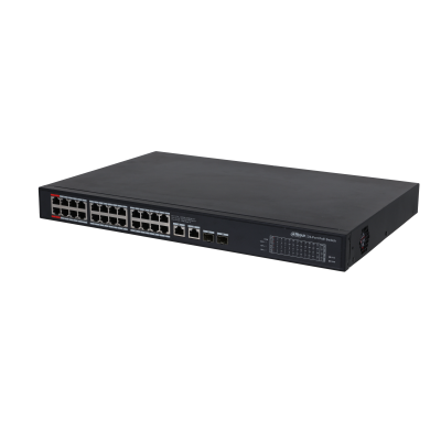 Dahua Dahua PFS3228-24GT-360 24x PoE Gigabit Switch 360W 2x SFP und 2x RJ45 Uplink
