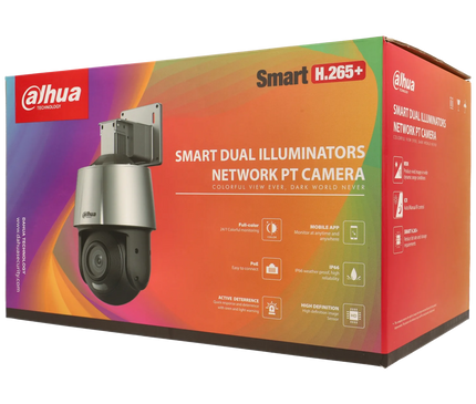 Dahua Dahua SD3A400-GN-A-PV, 4MP PT Sicherheitskamera mit intelligenter Beleuchtung und Sirene