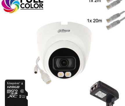Dahua Dahua Stand Alone Camera Set Full-Color avec tous les éléments essentiels