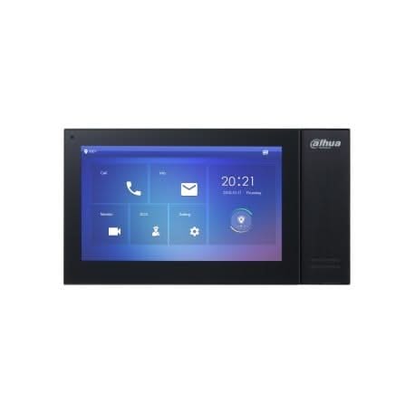 Dahua Dahua VTH2421FB-P, Station intérieure écran tactile 7 pouces, noir, PoE, SIP
