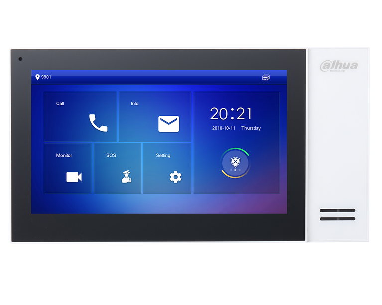 Dahua Dahua VTH2421FW-P, Station intérieure écran tactile 7 pouces, blanc, PoE, SIP