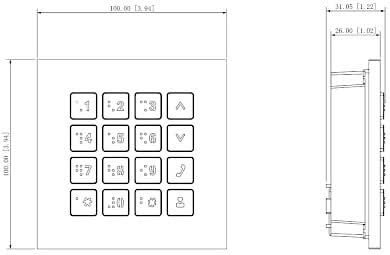 Dahua Dahua VTO4202FB-MK Tastaturmodul Schwarz