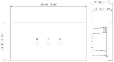 Dahua Dahua VTO4202FB-ML Indicator module Zwart