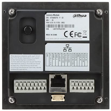 Dahua Dahua VTO4202FB-P-S2 Video Intercom Camera Hoofdmodule Zwart