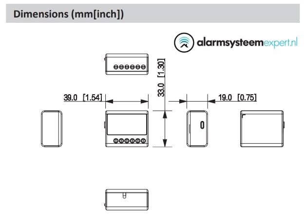 Dahua DHI-ARM7012-W2(868) Draadloze Wallswitch 230V