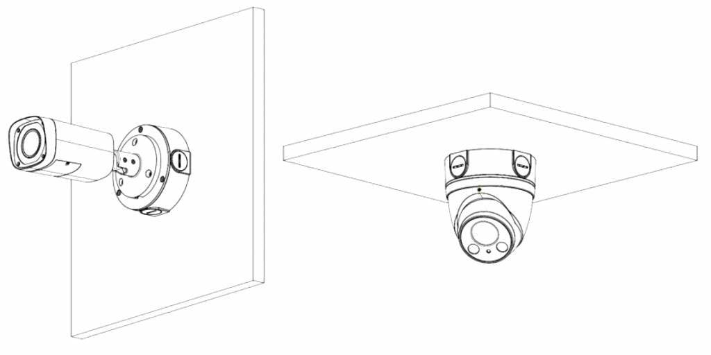 Dahua PFA130E montagebox Zwart