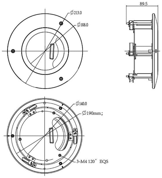 Dahua PFB201C, inbouwbracket