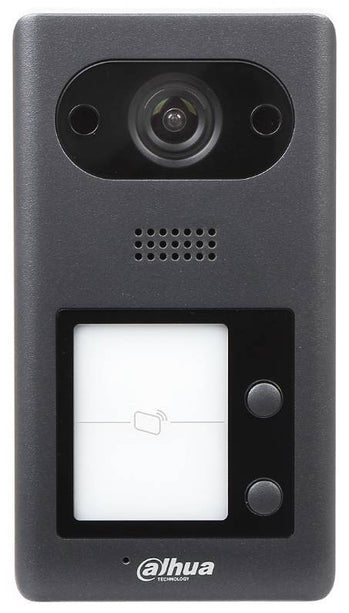 Dahua VTO3211D-P2 Video Intercom buitenpost met 2 drukknoppen, Mifare taglezer, PoE