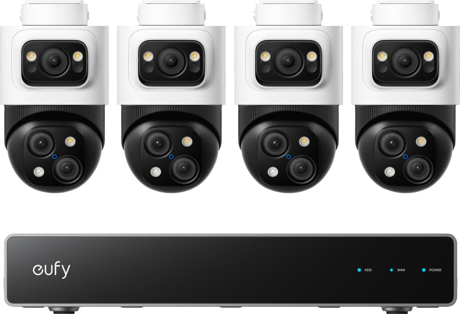 Eufy Beveiligingscamera set; PoE recorder met 4x S4 PTZ
