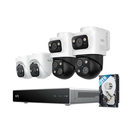 Eufy Eufy Sicherheitskamera-Set; PoE-Recorder, 2x Turret und 2x PTZ-Kamera