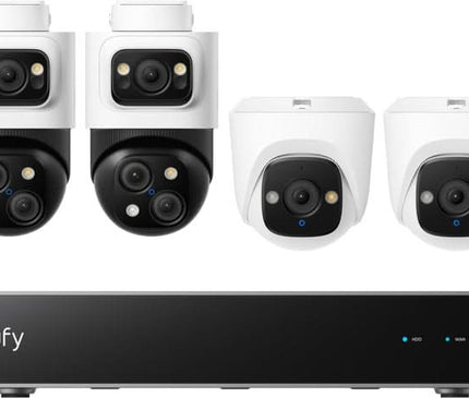 Eufy Eufy Beveiligingscamera set; PoE recorder, 2x Turret en 2x PTZ camera