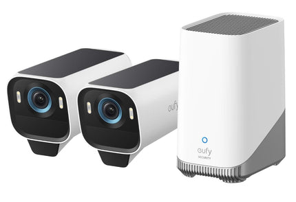 Eufy EufyCam S3 Pro, Duo Pack avec HomeBase 3