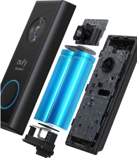 Eufy Eufy Video-Türklingel Add-on, 2K-Auflösung, wiederaufladbare Batterie, Erweiterung zu Homebase
