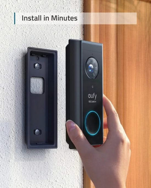 Eufy Eufy Video-Türklingel Add-on, 2K-Auflösung, wiederaufladbare Batterie, Erweiterung zu Homebase