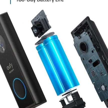 Eufy Eufy Videodeurbel Add-on, 2K resolutie, oplaadbare batterij, uitbreiding op Homebase