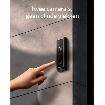 Eufy Eufy Video-Türklingel Dual 2 Pro Add-on, 2K-Auflösung, wiederaufladbare Batterie, Erweiterung zu Homebase