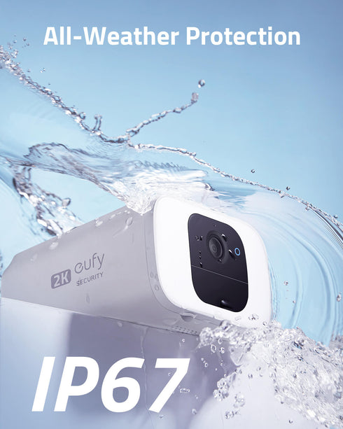 Eufy Security SoloCam S40 Solar 2K resolutie, Batterij met ingebouwd zonnepaneel DEMO