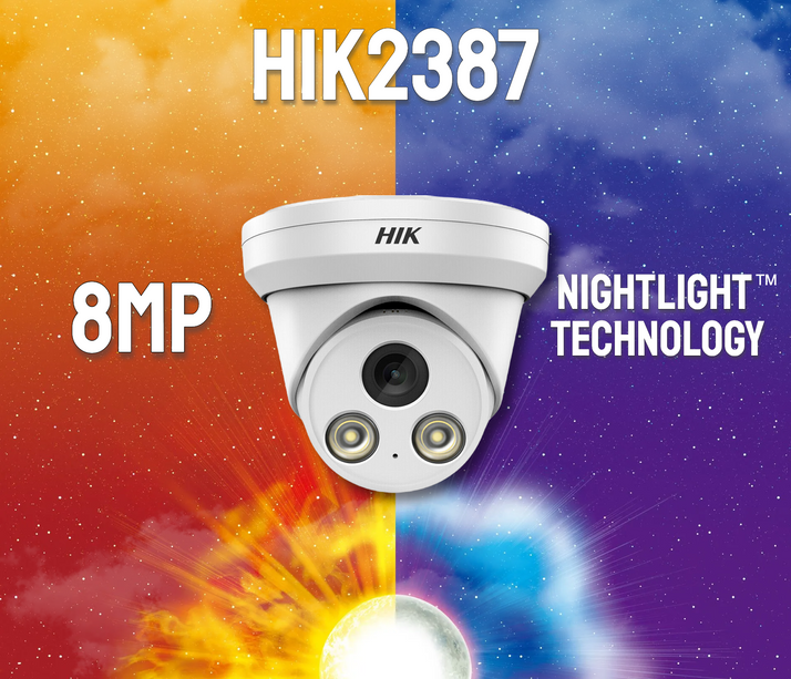 HIK HIK2387W, 8MP/4K, Full Color, Nightlight™, Microfoon, PoE