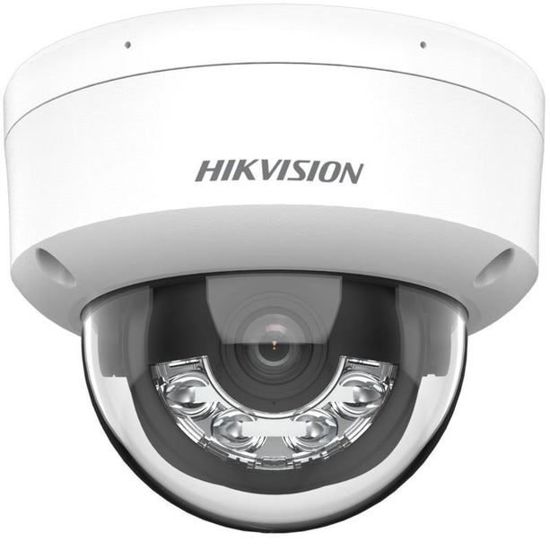 Hikvision DS-2CD1143G2-LIU, 4 MP Smart Hybrid Light dome camera, PoE, ingebouwde microfoon