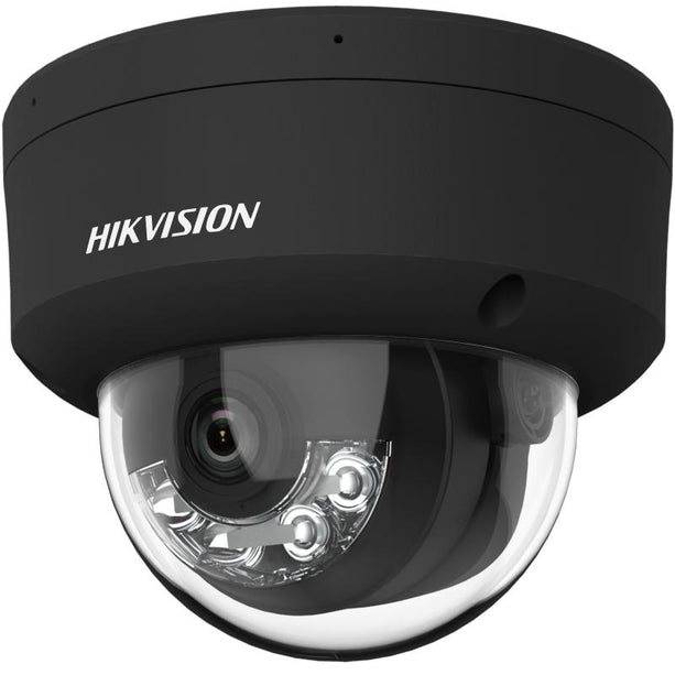 Hikvision DS-2CD2143G2-LIS2U Zwart, 4MP Dome Netwerk Camera AcuSense Smart Hybrid Light PoE en 2x Microfoon