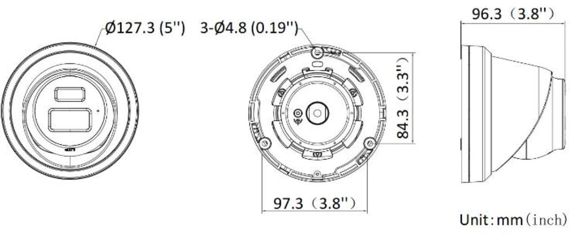 Hikvision DS-2CD2343G2-LI2U-SRB Zwart, 4MP Turret, Smart Hybrid  AcuSense, PoE, Mic. Sirene, flitslicht
