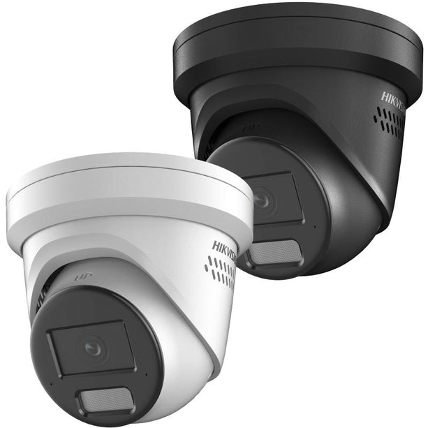Hikvision DS-2CD2346G2H-IS2U/SL Zwart, 4Mp Darkfighter Eyeball, 2-weg audio, Siren/Strobe LED