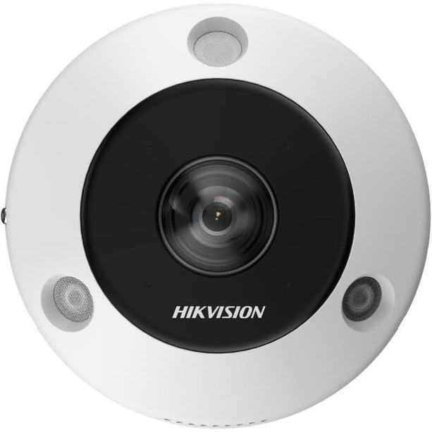 Hikvision DS-2CD6365G1-IVS, 6Mp Fisheye 360gr. camera BUITEN versie, PoE, microfoon/speaker, sd slot