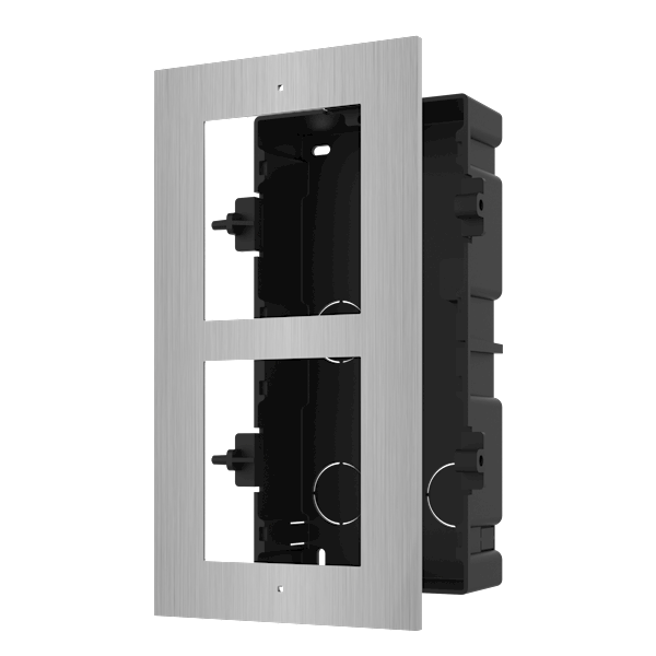 Hikvision DS-KD-ACF2/S Inbouwframe 2 modules RVS