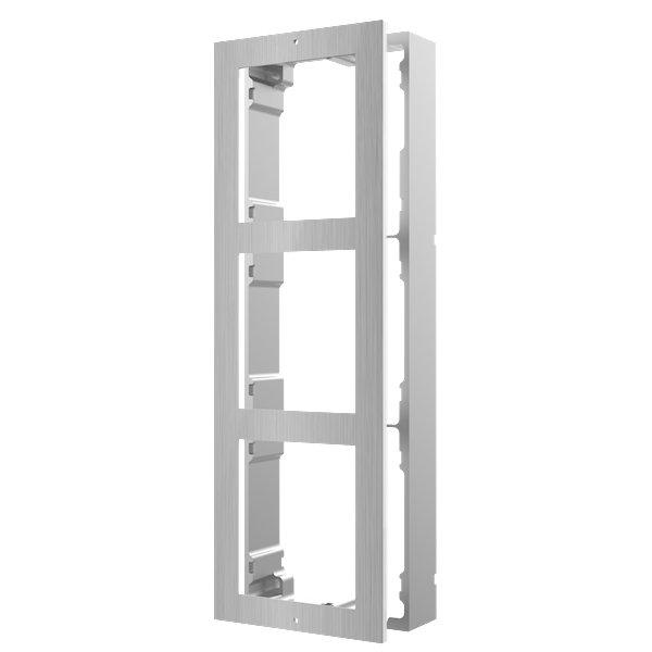 Hikvision DS-KD-ACW3/S modulaire intercom opbouwframe 3 modules RVS