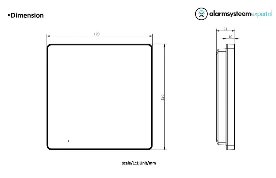 Hikvision DS-KH6110-WE1 Station intérieure avec écran 4,3 pouces PoE/12v WiFi, BLANC