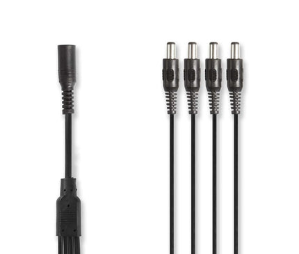 Hikvision Hikvision CCTV Stromkabel-Splitter 1x f auf 4x m 0,35 m 5,5 x 2,1 DC Stecker