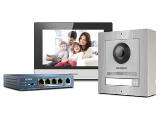 Alarm SystemExpert.co.uk Kit complet d'interphonie en acier inoxydable avec commutateur PoE