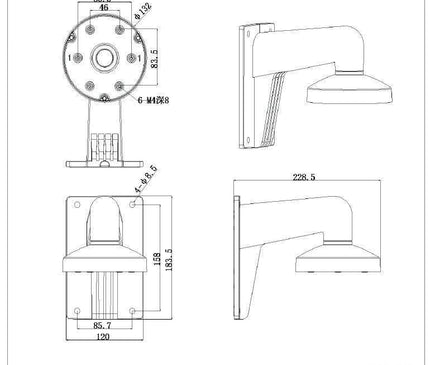 Hikvision Hikvision DS-1273ZJ-135 aluminum wall bracket