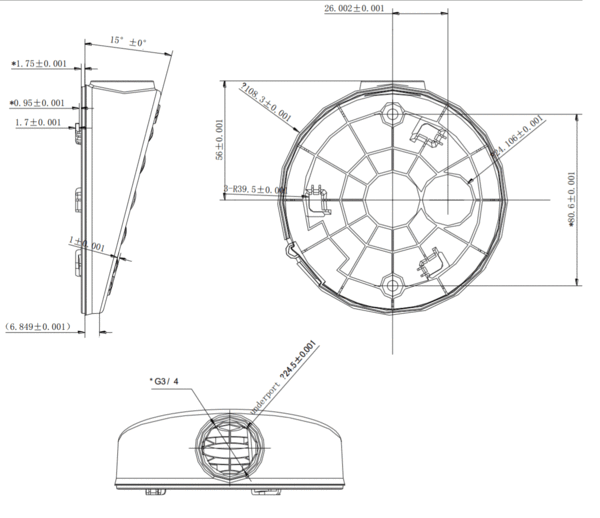 Hikvision Hikvision DS-1281ZJ-DM27 montage incliné