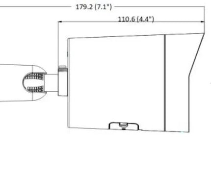 Hikvision Hikvision DS-2CD2086G2H-IU 8Mp 4K Mini Bullet Black, Powered by Darkfighter, AcuSense, 40m IR