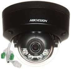Hikvision DS-2CD2143G2-LIS2U Schwarz, 4MP Dome Netzwerkkamera AcuSense Smart Hybrid Light PoE und 2x Mikrofon