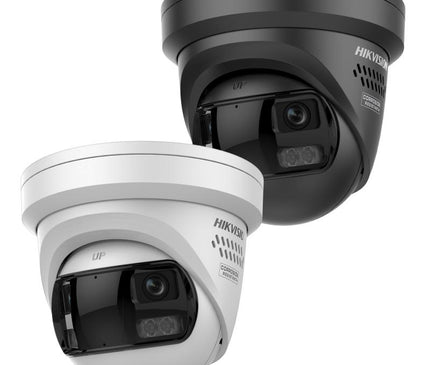 Hikvision Hikvision DS-2CD23167G3P-LIS2UY/SL Zwart, 16MP 180 graden camera, Dual Lens, ColorVu 3.0, PoE