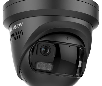 Hikvision Hikvision DS-2CD23167G3P-LIS2UY/SL Zwart, 16MP 180 graden camera, Dual Lens, ColorVu 3.0, PoE