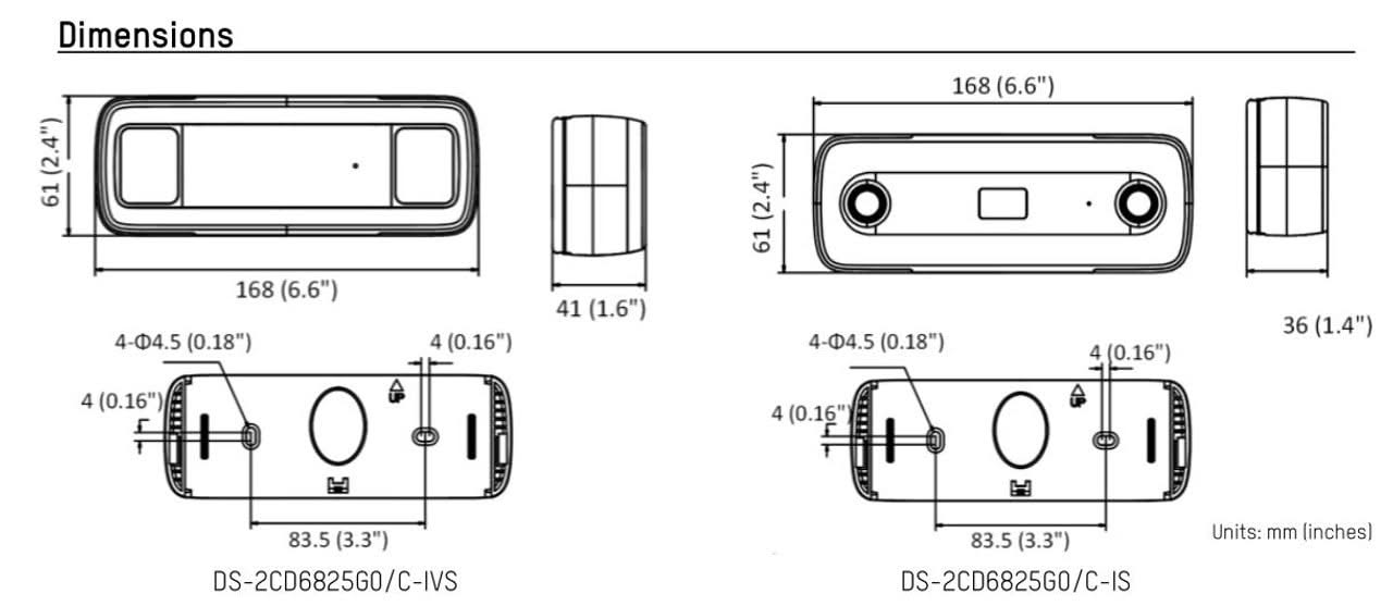 Hikvision Hikvision DS-2CD6825G0/C-IS 2mp, Dual Lens, Innenkamera zur Personenzählung