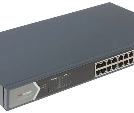 Hikvision DS-3E1526P-EI, 26-Port-Smart-Switch mit 24x PoE, 1000 Mb/Gigabit