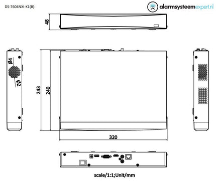 Hikvision Hikvision DS-7604NXI-K1 4 Kanäle 4K ohne POE