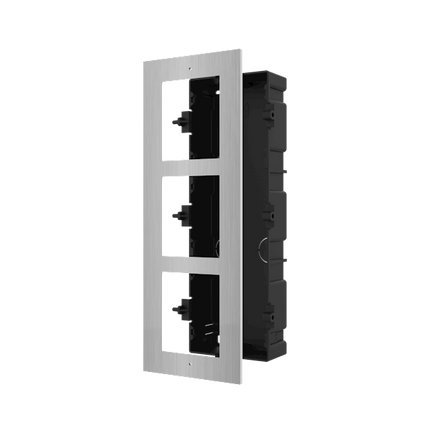 Hikvision Hikvision DS-KD-ACF3/S Einbaurahmen 3 Module aus Edelstahl