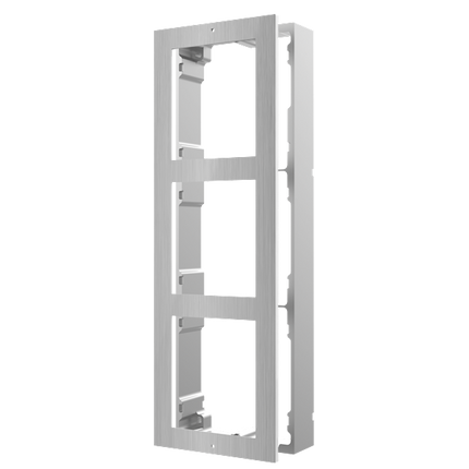 Hikvision Hikvision DS-KD-ACW3/S modulaire intercom opbouwframe 3 modules RVS