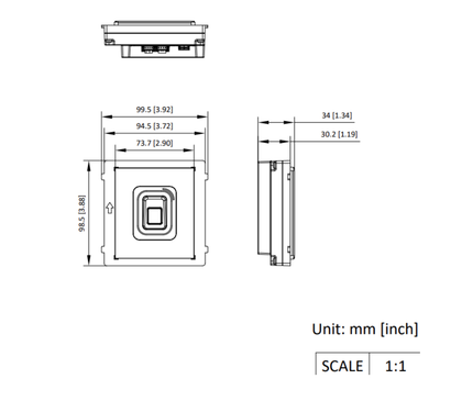 Hikvision Hikvision DS-KD-MFB, vingerafdruk en kaartlezermodule