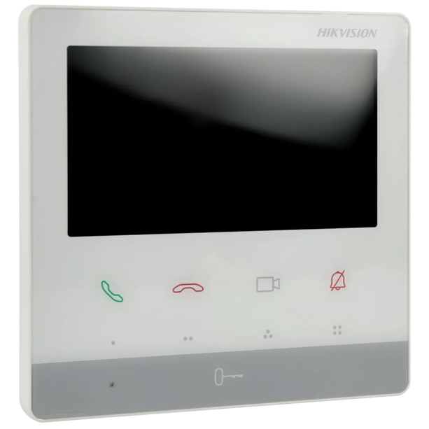 Hikvision Hikvision DS-KH7100EY-E2-W, 2-Draads Modulaire intercom, binnenpost monitor