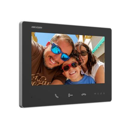 Hikvision Hikvision DS-KH7300EY-WTE2, 2-Draads Modulaire intercom, zwarte binnenpost, WiFi